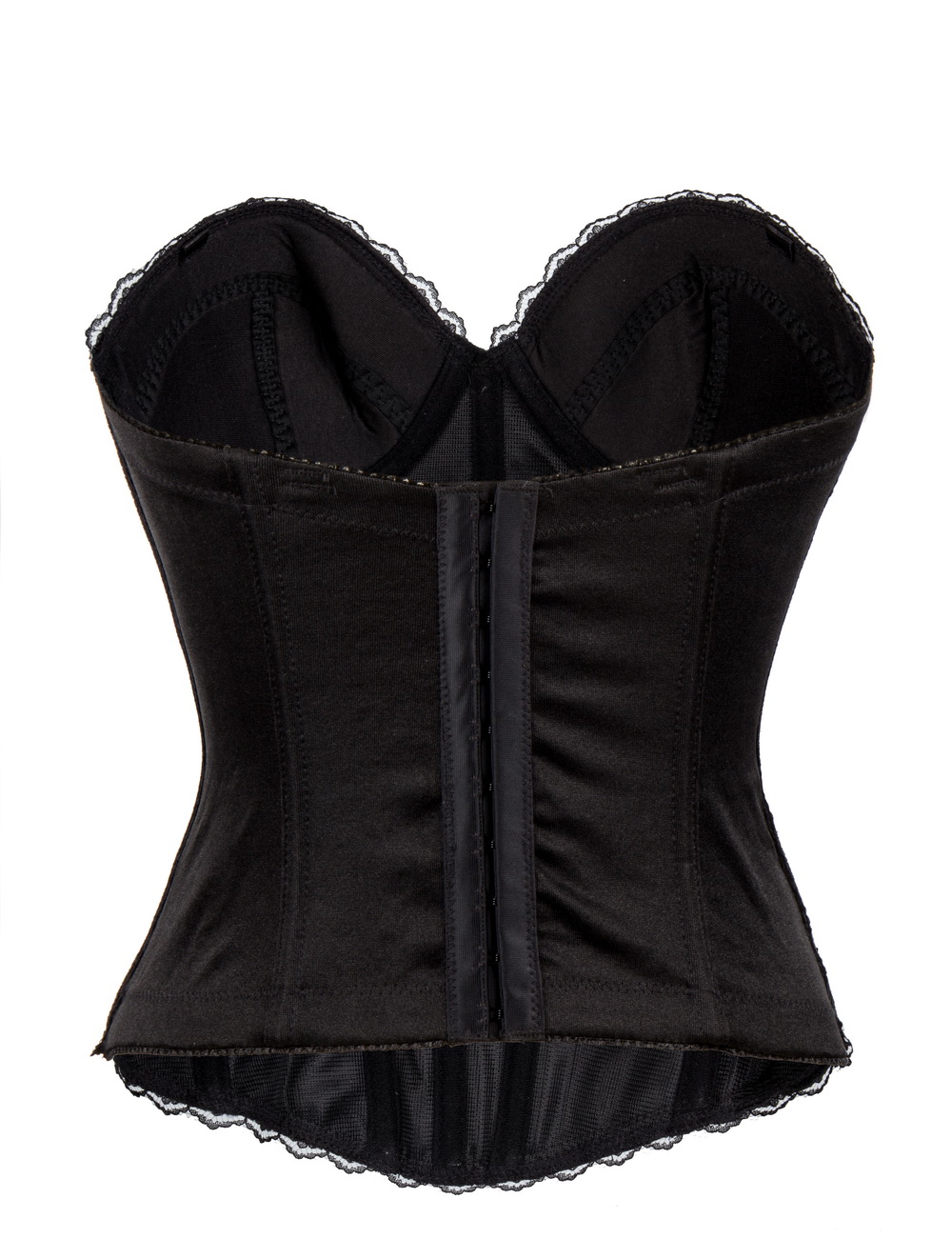 F66363 Sexy Corset Bustier Tops Black Cotton Push Up Corsets And Bustiers
